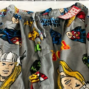 Marvel Pajama Pants Gray Size Large